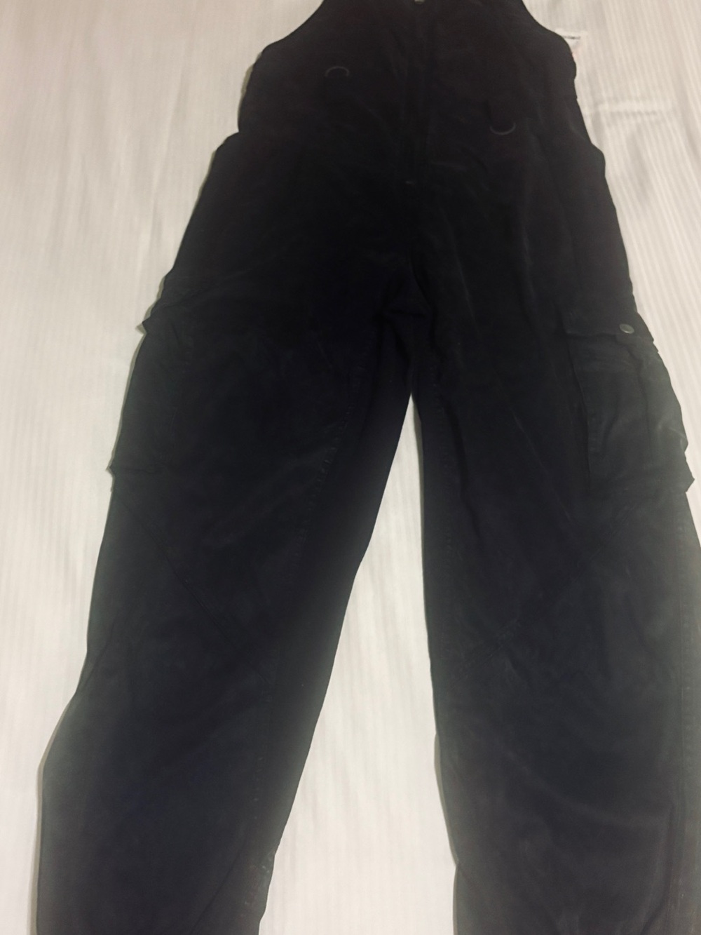 NWT FP Movement Free People Black Bib Jumpsuit Size S